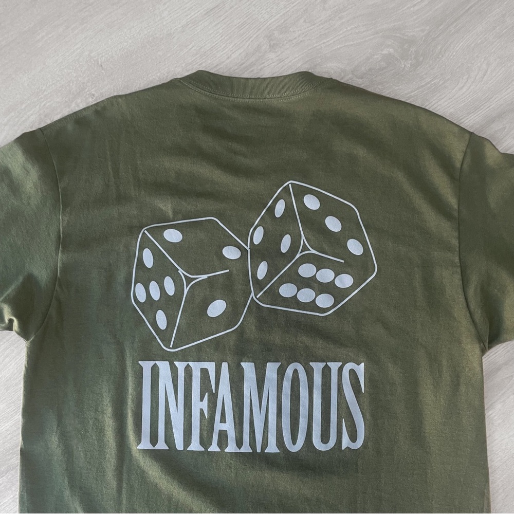 Infamous Dice Shirt 
Military Green - Picture 7 of 9